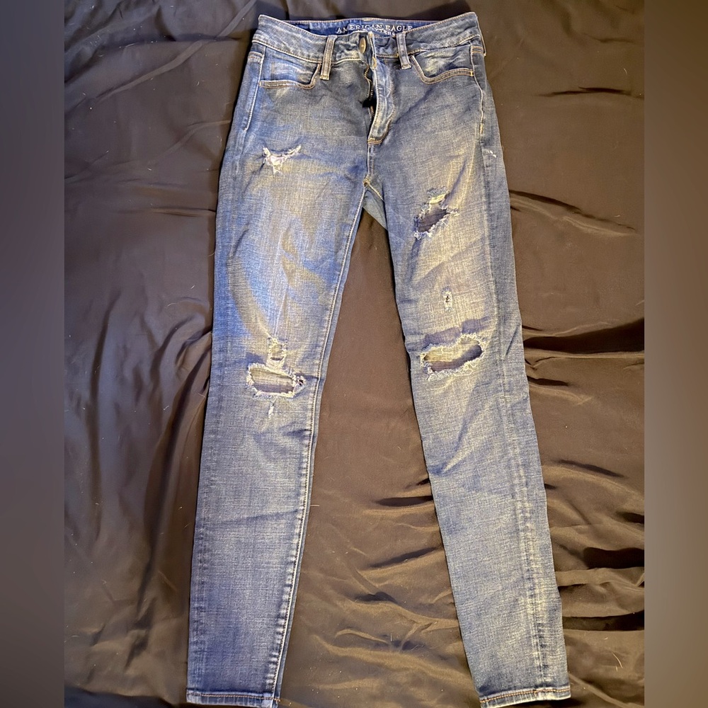 American Eagle ripped jeans